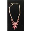 Image 4 : A Beautiful Pink/Rose Vintage Sherman Necklace