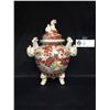 Image 1 : Asian Bowl with Lid and 3 Legs. 7" x 8.5"