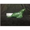 Image 1 : High Quality Solid BC Jade Seal # 1120 6.5" L Weighs 18oz Hand Carved ,Signed by Artist David Wong