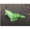 Image 2 : High Quality Solid BC Jade Seal # 1120 6.5" L Weighs 18oz Hand Carved ,Signed by Artist David Wong