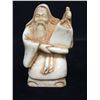 Image 2 : Japanese Highly Detailed Hand Carved Netsuke Old Man Holding a scroll/Tablet. 2" H