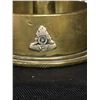 Image 3 : Trench Art 1942 Artillery Shell with Bullet Paperweight. Has Sweetheart Pin on it. 2.5" w x 4" H