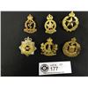 Image 1 : Lot of 6 Canadian Military Cap Badges WWII Era