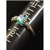 Image 2 : Sterling Silver + Glass Bead Ring Size 9.5
