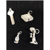 Image 2 : 4 Sterling Silver Bracelet Charms
