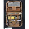 Image 2 : Vintage Men's Shaving Personal Care Kit Plus a Stainless Steel Mickey in a Case