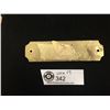 Image 2 : Ships Brass Mounting Plate With Mounting Screws  5.5" w x 1.5" H  " Toilet"