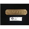 Image 1 : Ships Brass Mounting Plate With Mounting Screws  5.5" w x 1.5" H  "Gallery"