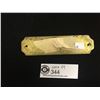 Image 2 : Ships Brass Mounting Plate With Mounting Screws  5.5" w x 1.5" H  " No Spitting"