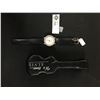 Image 1 : Elvis Presley Watch Comes in a Guitar Case. Good Working Order