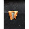 Image 2 : Vintage Leather Case with 4 Travel Size Shot Glasses. Also Known as Stirrup Cups. Made in England. B