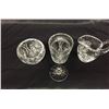 Image 2 : 3 Lead Crystal Cream and Sugar Set, No Chips or Cracks