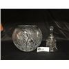 Image 1 : A Nice Tatbury Crystal Full Lead Crystal Dinner Bell and Bowl