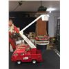 Image 3 : Vintage Tonka Red and White Pressed Metal Snorkel Fire Truck Snorkel Arm Fully Extends No Ladders Me