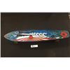 Image 1 : Vintage Old School 1970's Duraplex Fiberglass Skateboard with Original Universal Grabbek-1 Tires