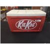 Image 1 : Vintage Colman Cooler with Kit Kat Embossed on the Front. 24" x 13" x 12"