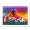 Image 1 : "Calling on the Power of the Buffalo" is a Limited Edition Giclee on Canvas by John Nieto, Numbered 