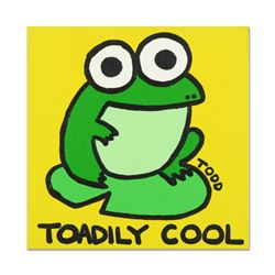 Todd Goldman, "Toadly Cool" Original Acrylic Painting on Gallery Wrapped Canvas, Hand Signed with Ce