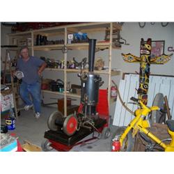 HANDMADE STATIONARY STEAM ENGINE-HENRY FORD- ON A