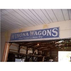 WINNONA WAGONS SIGN
