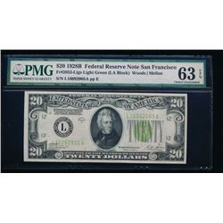 1928B $20 San Francisco Federal Reserve Bank Note PMG 63EPQ