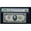 Image 1 : 1928B $20 San Francisco Federal Reserve Bank Note PMG 63EPQ