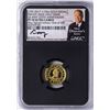 Image 1 : 1792-2017 Half Dime 1/10 oz. Gold Medal NGC PF70 W/Edmund C. Moy Signature