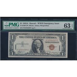 1935A $1 Hawaii Silver Certificate PMG 63EPQ