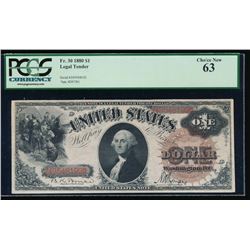 1880 $1 Legal Tender Note PCGS 63