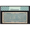 Image 2 : 1864 $10 Confederate States of America Note PCGS 63PPQ