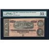 Image 1 : 1864 $10 Confederate States of America Note PMG 55EPQ