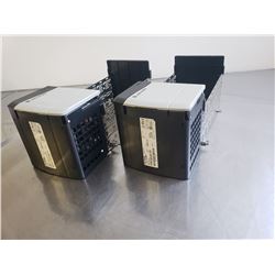 (2) ALLEN-BRADLEY 1756-PA72/B AC POWER SUPPLY W/ 1746--A10 SLOT RACK