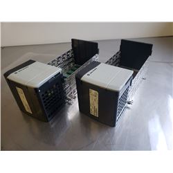 (2) ALLEN-BRADLEY 1756-PA72/C AC POWER SUPPLY W/ 1746--A10 SLOT RACK