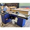 Image 1 : COMMERCIAL CONVERYOR BELT CASHIER STATION W/