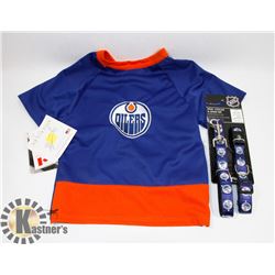 BUNDLE OF EDMONTON OILERS DOG ACCESSORIES