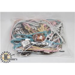 BAG OF DOG LEASHES