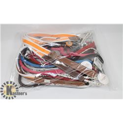 BAG OF DOG LEASHES