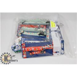 BAG OF DOG LEASHES AND COLLARS