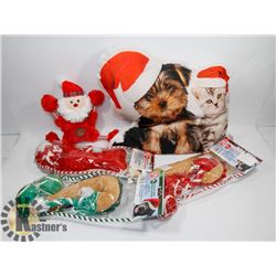 FLAT OF DOG CHRISTMAS TOYS