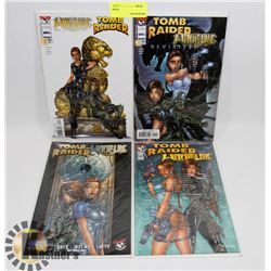 BUNDLE OF 4 TOMB RAIDER/ WITCHBLADE CROSSOVER