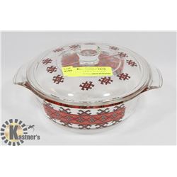 OVEN PROOF UKRAINIAN DESIGN DISH WITH LID