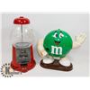 Image 1 : VINTAGE M&M CANDY DISPENSER & 1985 CAROUSEL CANDY