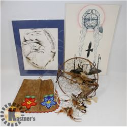 FLAT OF NATIVE THEME COLLECTIBLES