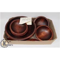 BARIBOCRAFT SALAD BOWL SET INCL LARGE MIXING BOWL,