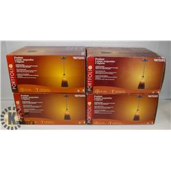 LOT OF 4 NEW PENDANT LAMP SUSPEND COLGANTE