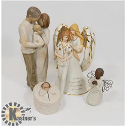 LOT OF MISCELLANEOUS WILLOW TREE AND