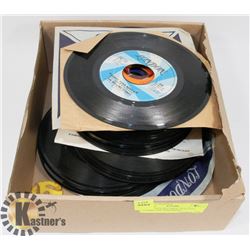 BOX OF 45'S RECORDS, ROLLING STONES, JAN AND DEAN