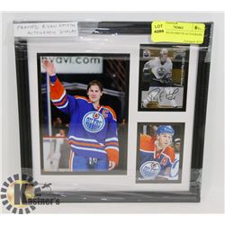 FRAMED RYAN SMYTH AUTOGRAPH DISPLAY.