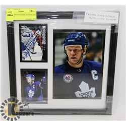 FRAMED MATS SUNDIN AUTOGRAPH DISPLAY.