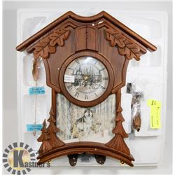 WOLF THEMED COO COO CLOCK